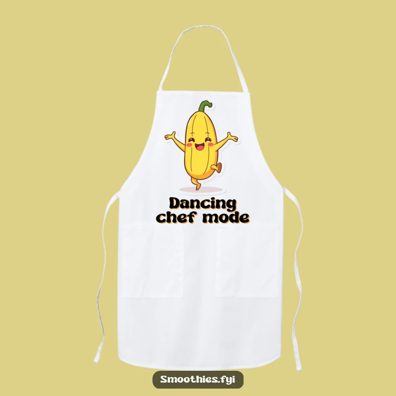 Funny Banana Dance Apron: Cook and Kick with a Happy Fruit Pal