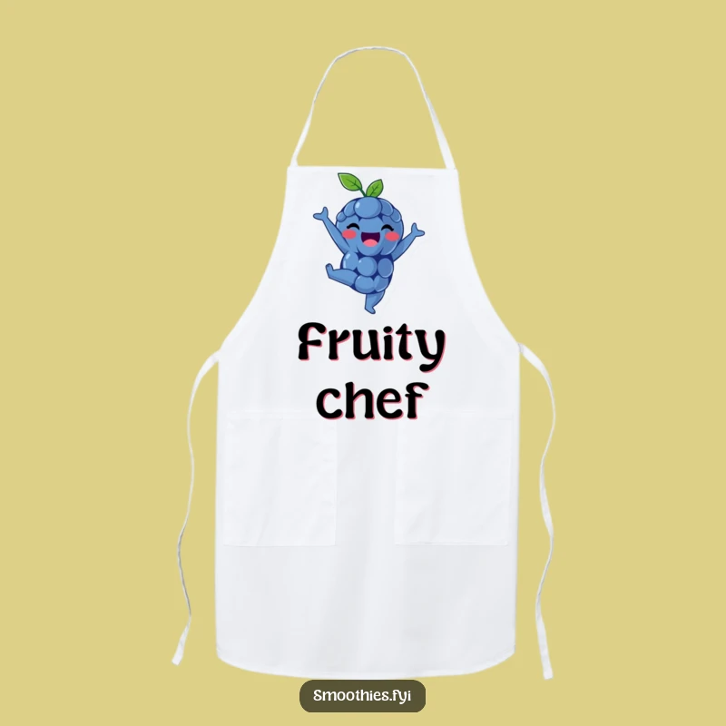 Funny Blueberry Apron: Kitchen Handstand Fun, A Durable Funny Apron for Fruity Cooks