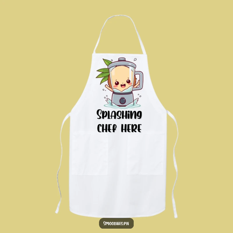 Funny Coconut Blender Apron - Kitchen Fun with a Tropical Splash