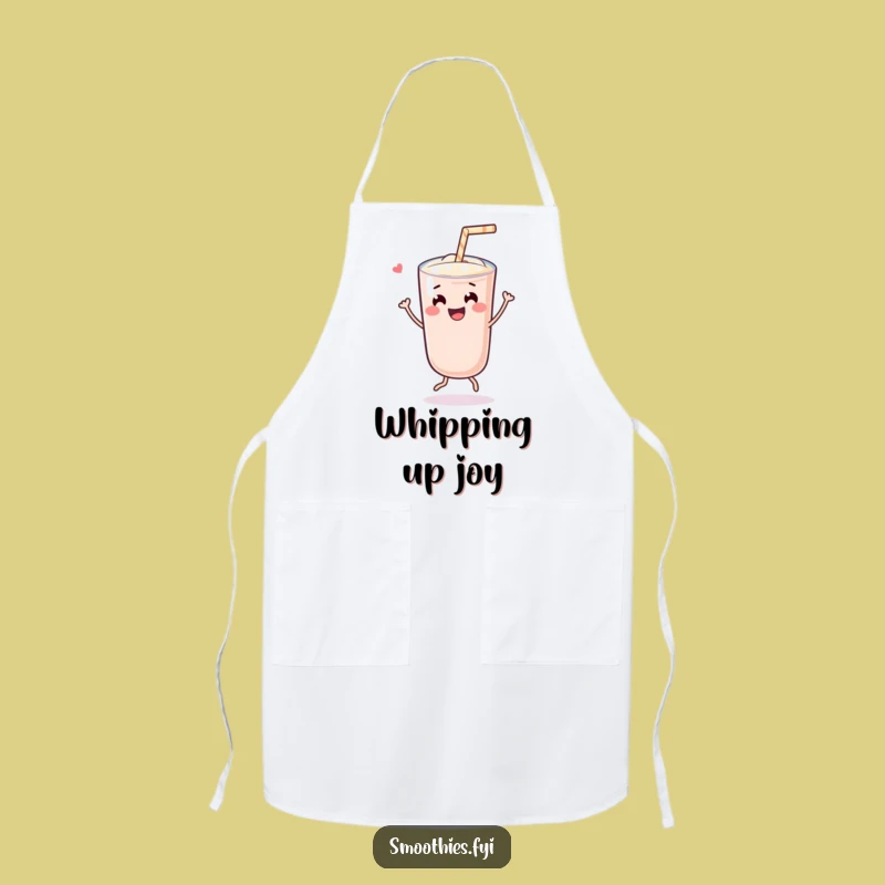Funny Dancing Kawaii Smoothie Apron: Cook with Joy and Flair