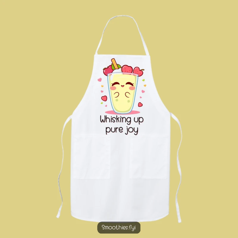 Funny Kawaii Smoothie Apron: Fruity Spin Kitchen Fun, Ideal Humorous Cook Gift