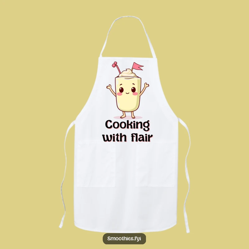 Funny Kawaii Smoothie Dancing Apron - Cook with Festive Flair!