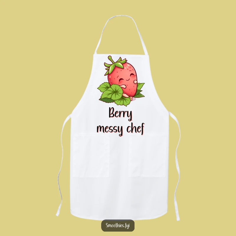 Funny Kawaii Strawberry Apron - Cook with Sweet Charm!