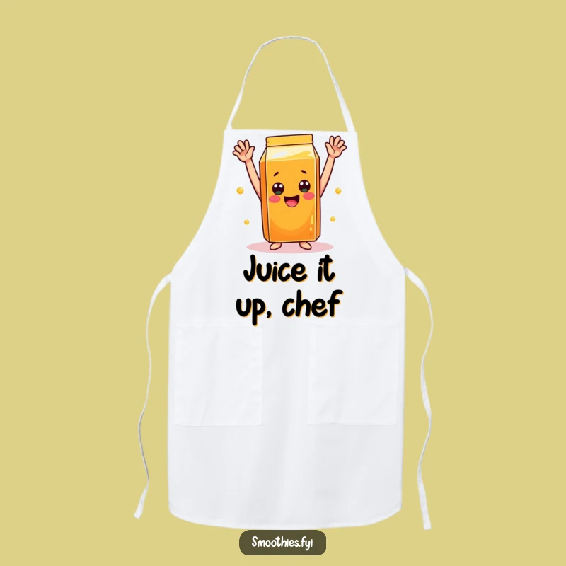 Funny OJ Celebration Apron: Cheerful Carton's Companion for Joyful Cooking