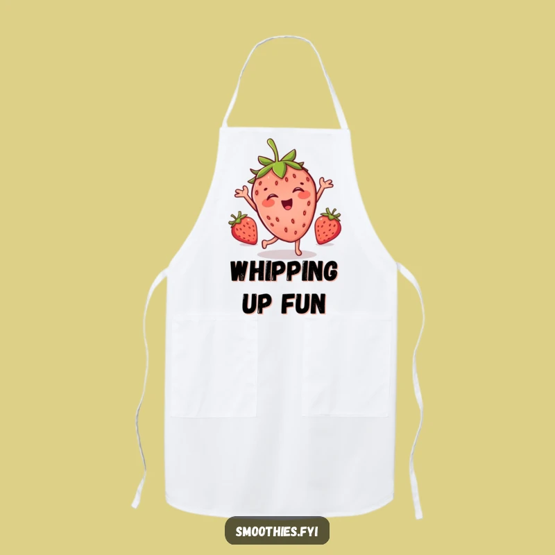 Funny Strawberry Dance Apron: Cook Up Laughs in the Kitchen