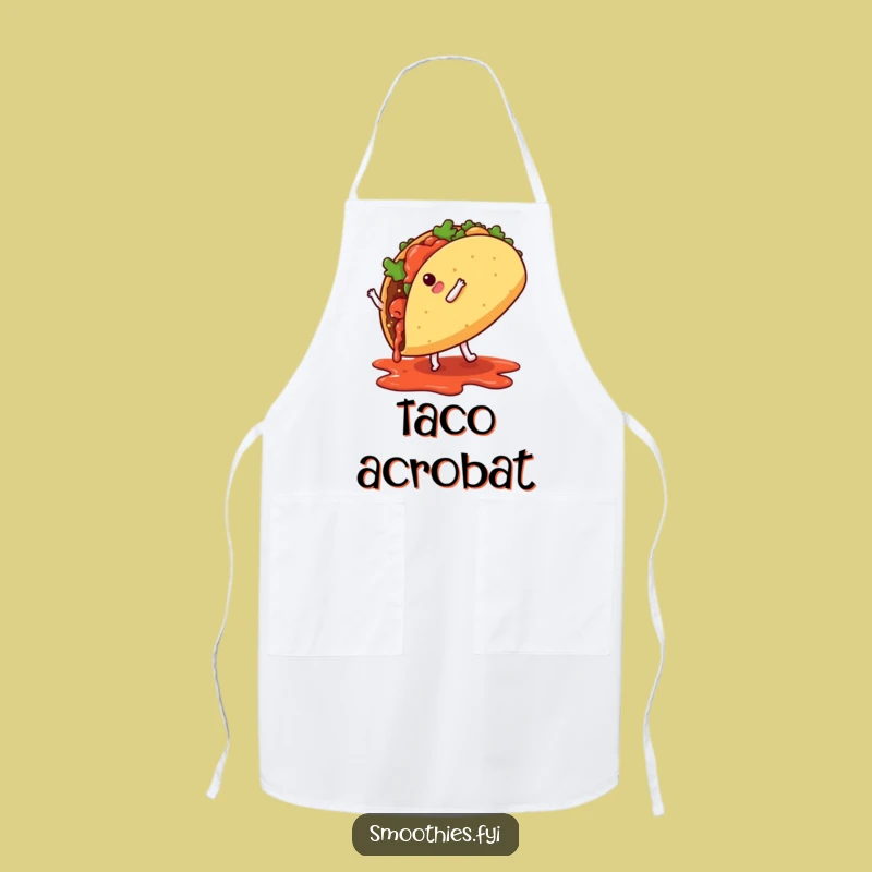 Funny Taco Cartwheel Apron: Cook with Flair and Fun!