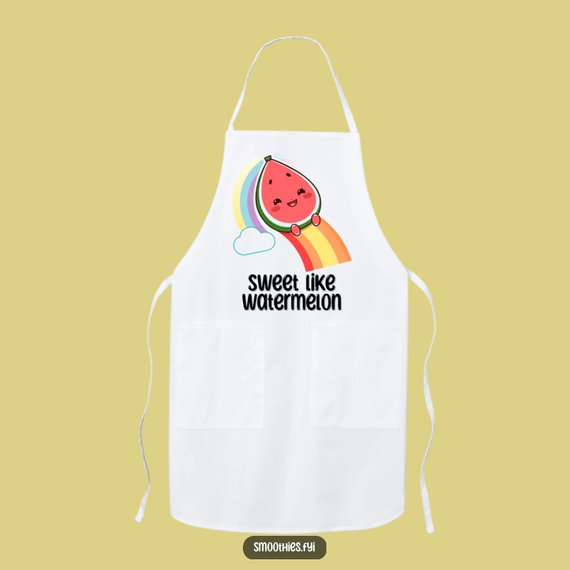 Funny Watermelon Rainbow Apron: Cook with Colorful Cheer