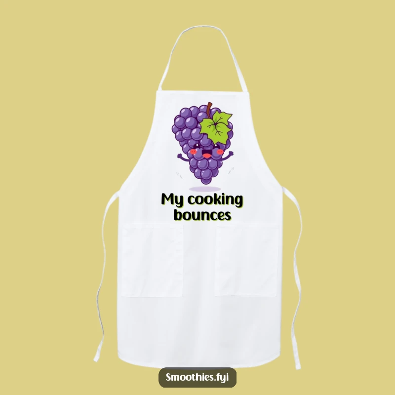 Funny Grape Bounce Apron - Cook with Joyful Fruit Flair