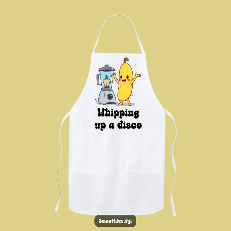 Funny Banana Disco Pose Apron: Cook Up Laughs with This Hilarious Design!