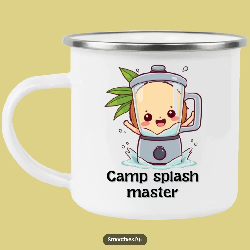 Funny Coconut Blender Camping Mug - Splashy Fun on the Go