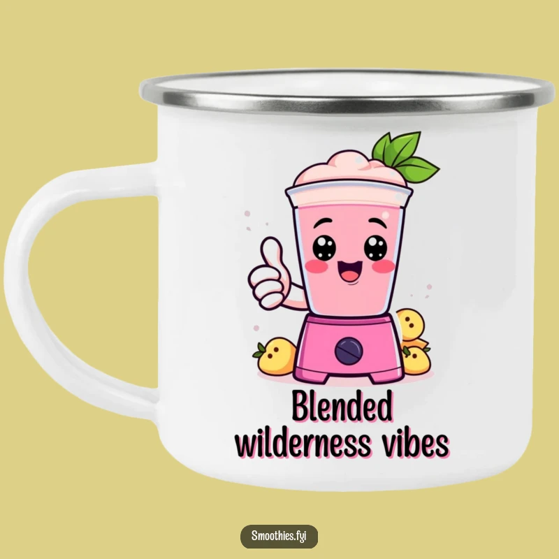 Durable Funny Kawaii Smoothie Blender Thumbs Up Camping Mug - Outdoor Fun Gift