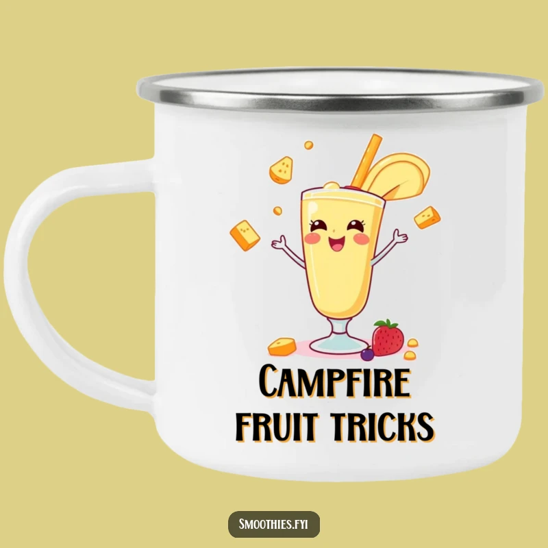 Funny Banana Juggling Camp Mug: Durable & Hilarious Outdoor Gift