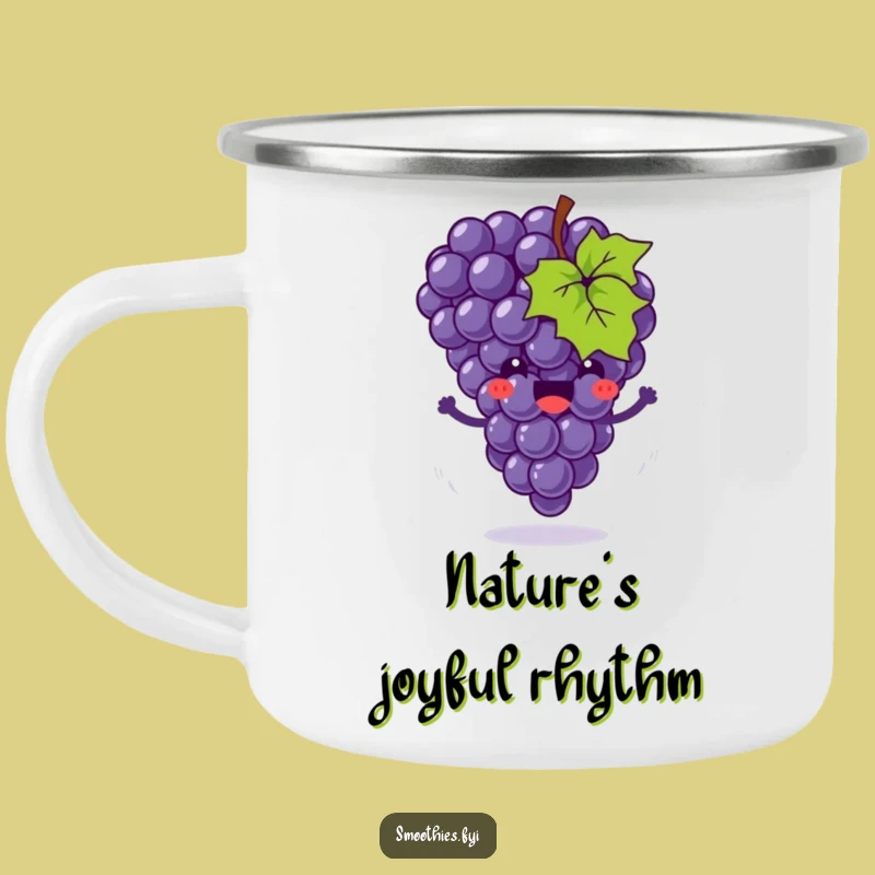Funny Grape Bounce Camping Mug - Bouncy Sips on Every Adventure