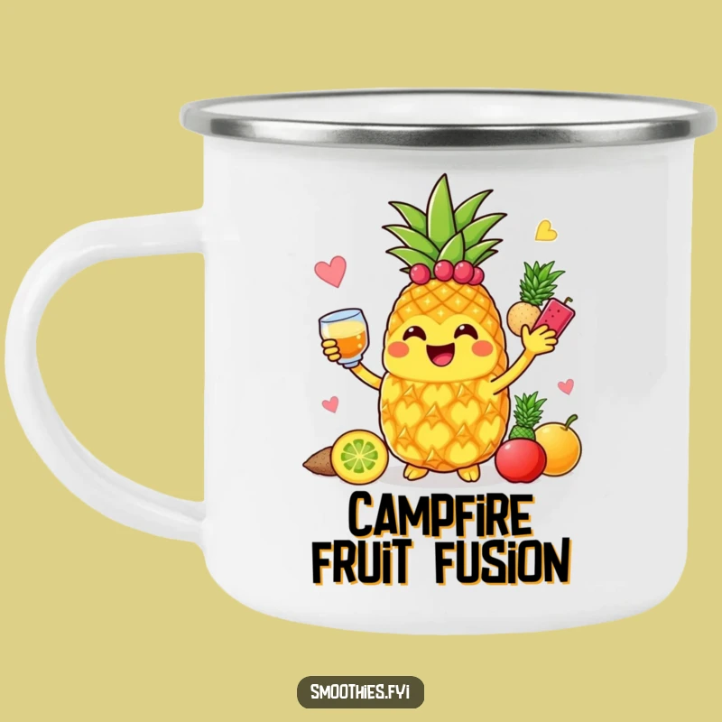 Funny Pineapple Blender Camping Mug: Your Joyful Trail Companion!