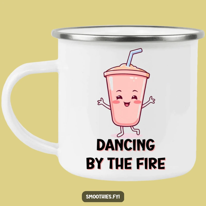Funny Smoothie Cup Camping Mug: Outdoor Beats, Blended Fun, Perfect Gift!