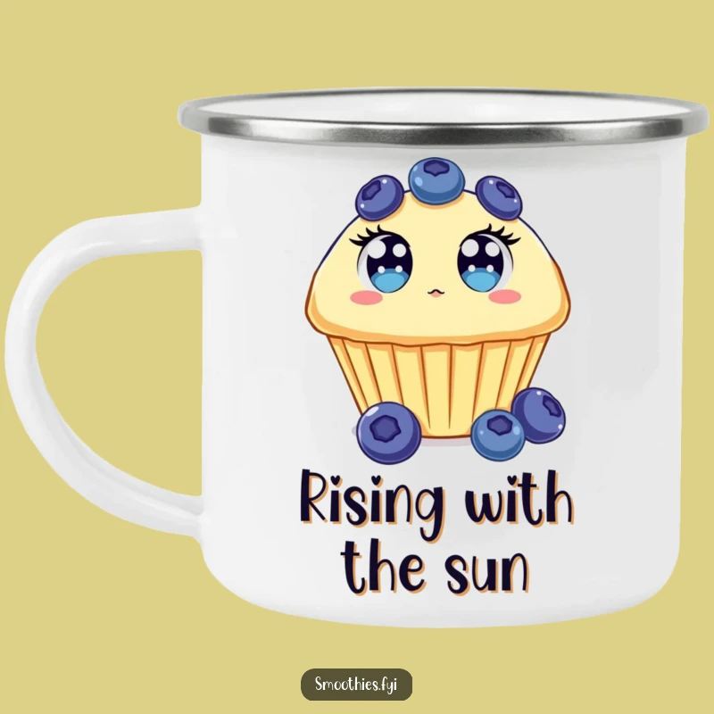 Funny Muffin Camping Mug: Surprised Muffin, Outdoor & Hilarious Gift