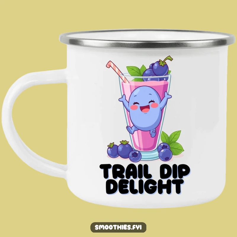 Funny Blueberry Smoothie Dive Camping Mug: Adventure with a Splash!