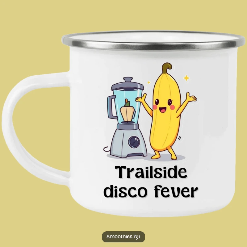 Funny Banana Disco Pose Camping Mug: Adventure and Laughs on the Go!