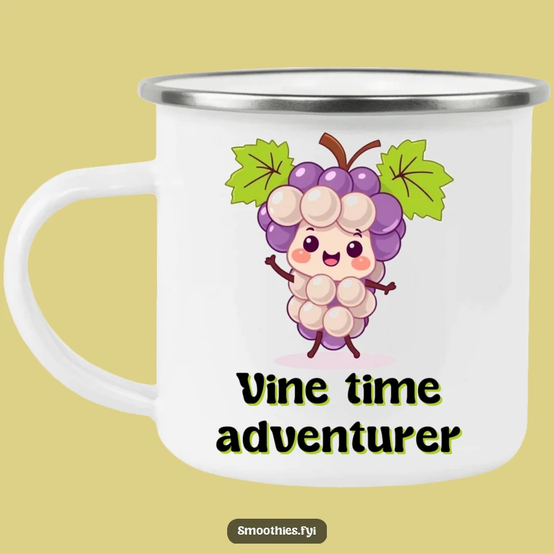 Durable Funny Kawaii Grape Bunch Jigging Camping Mug - Outdoor Fruit Fun Gift