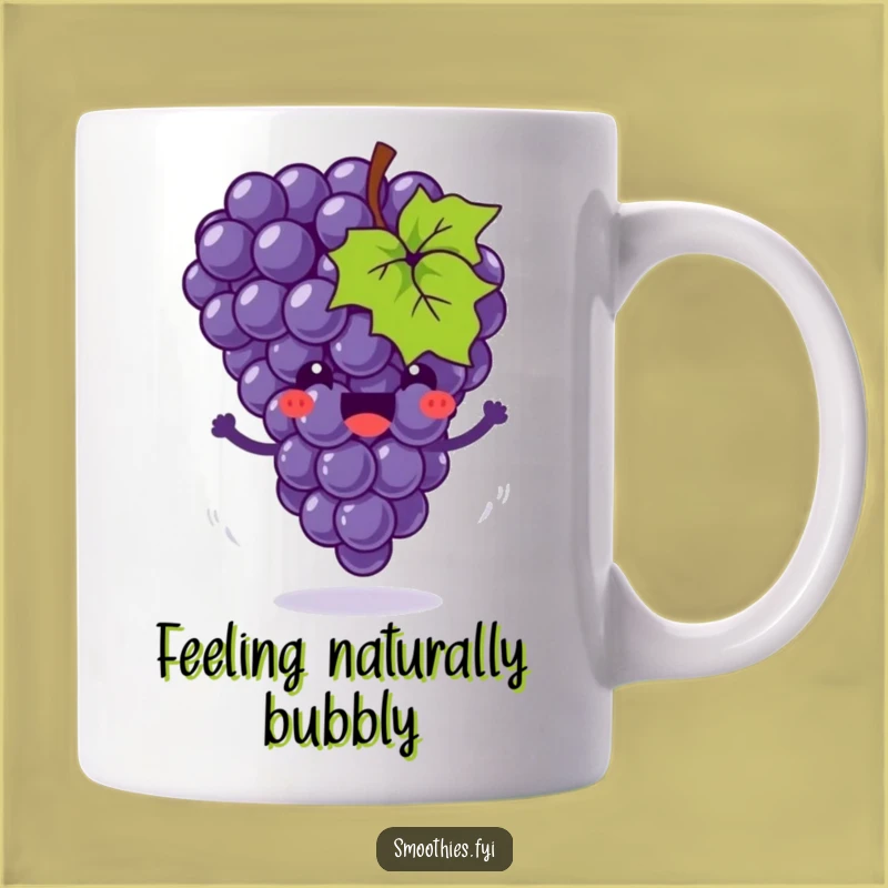 Funny Grape Bounce Mug - Joyful Fruit Fun Gift for a Happy Day