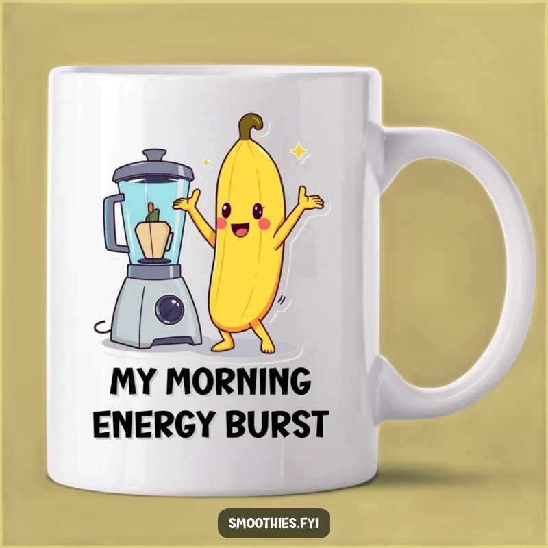 Funny Banana Disco Pose Mug: A Hilarious Gift for Smoothie Lovers!