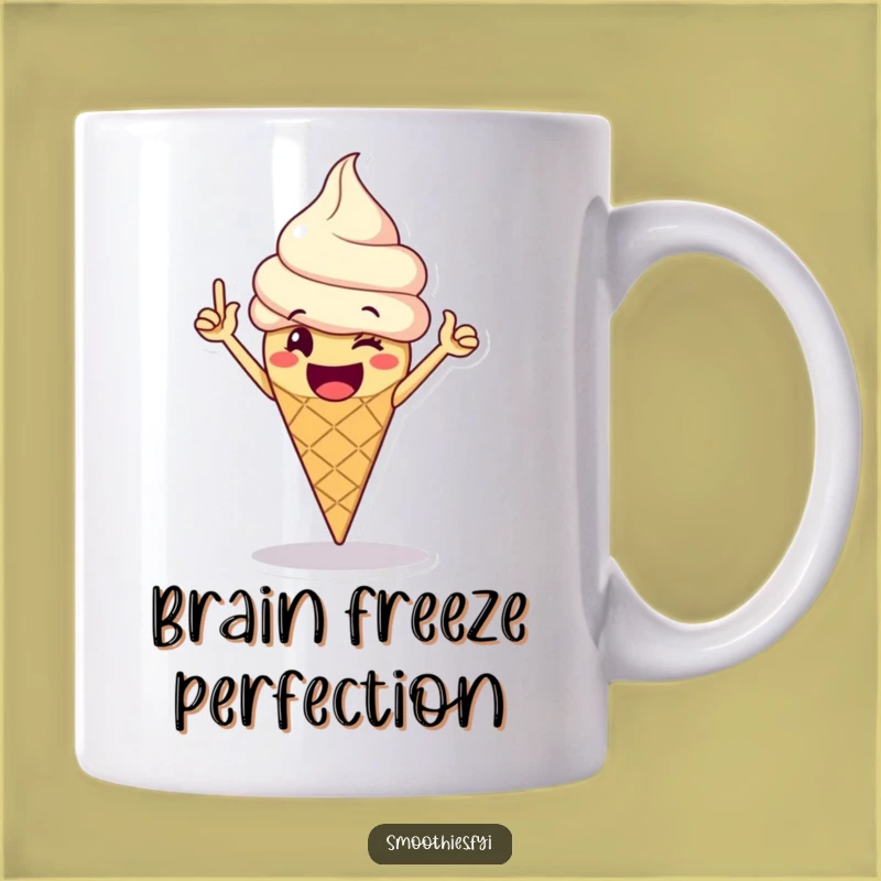 Funny Ice Cream Mug: Victory Dance Celebration, Perfect Humorous Gift for Sweet Tooths