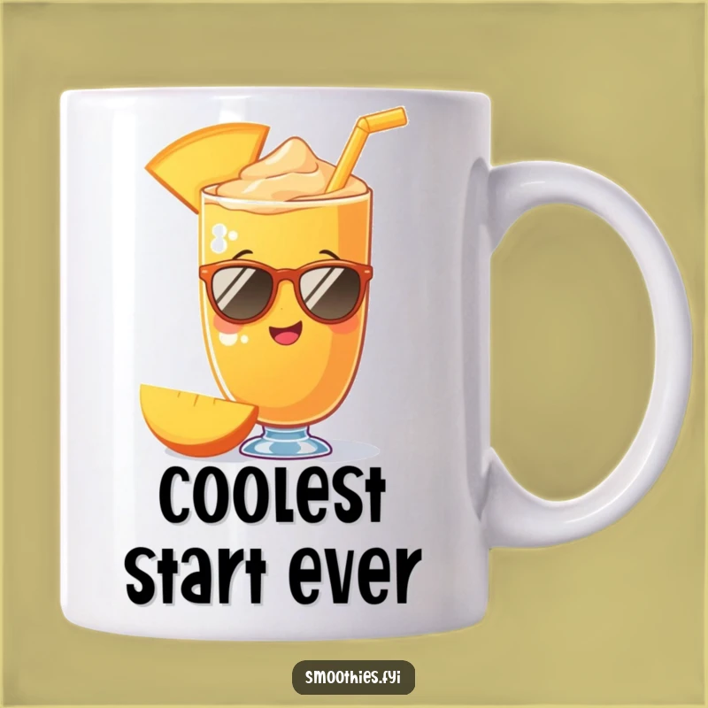 Funny Mango Smoothie Shades Mug: Cool & Hilarious Sunshine Gift