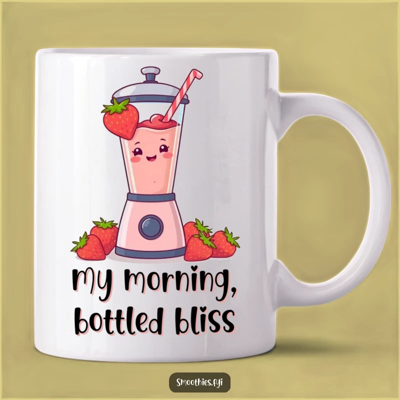 Funny Strawberry Blender Blast Mug: Perfect Humorous Gift for Smoothie Lovers