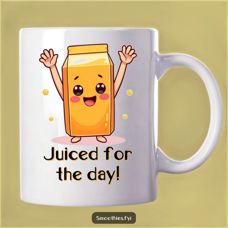 Funny OJ Celebration Mug: Cheerful Carton Gift for Morning Joy