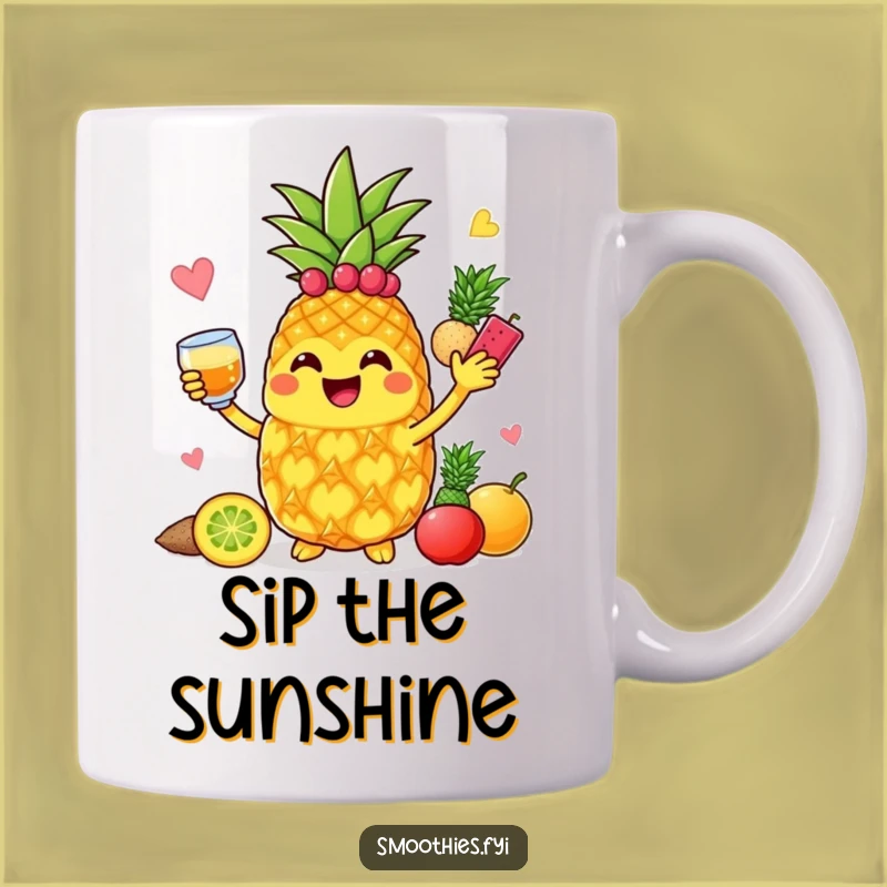 Funny Pineapple Blender Mug: A Joyful Blend for Smoothie Enthusiasts!