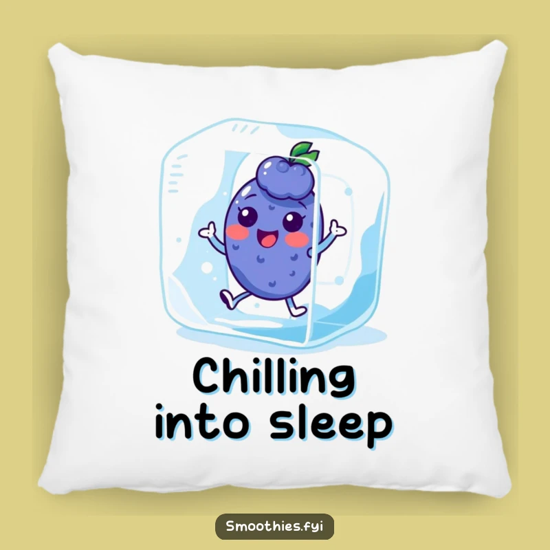 Funny Kawaii Blueberry Pillow - Cozy & Cool Comfort