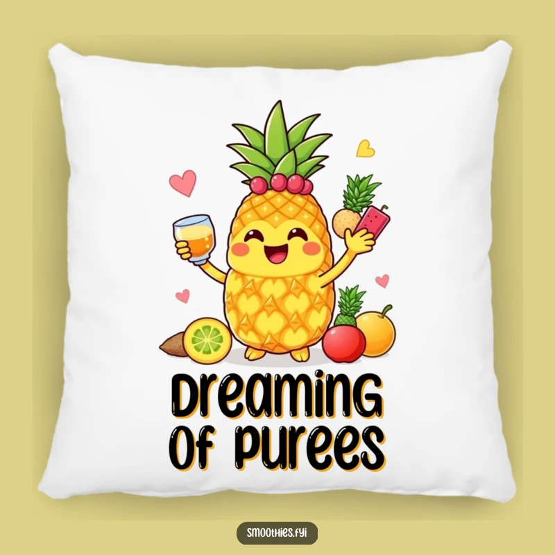 Funny Pineapple Blender Pillow: Snuggle Up with Fruity Comfort!