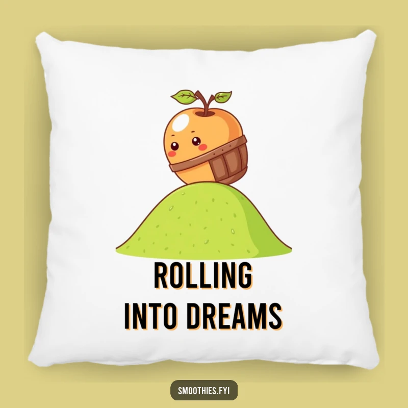 Funny Apple Pillow - Kawaii Barrel Roll Comfort Gift