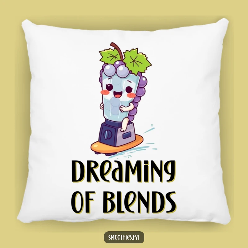 Funny Giggling Grapes Pillow - Cozy & Quirky Throw Pillow