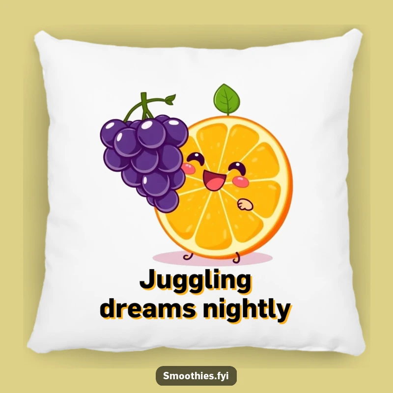 Funny Kawaii Orange Slice Pillow - Cozy & Zesty Comfort
