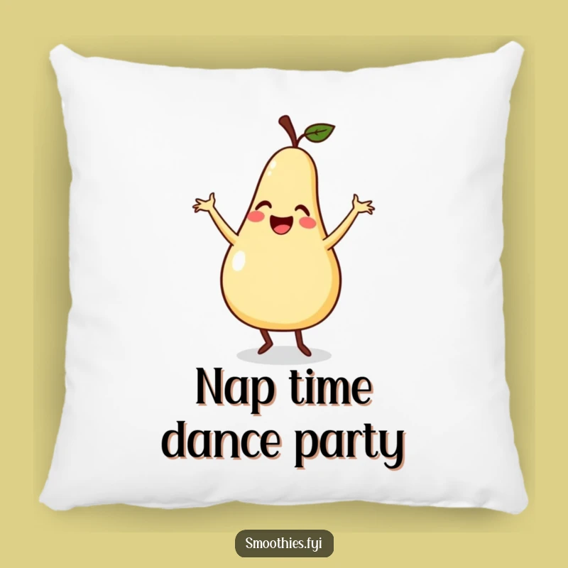 Funny Pear Dance Pillow - Comfy Accent with Silly Charm