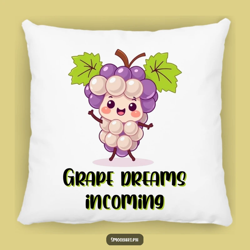Soft Funny Kawaii Grape Bunch Jigging Pillow - Comfy & Cute Fruit Decor