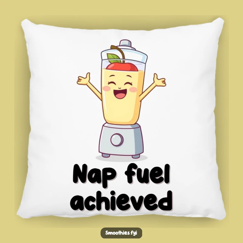 Funny Apple Smoothie Pillow: Snuggle Up with this Hilarious Foodie Friend!