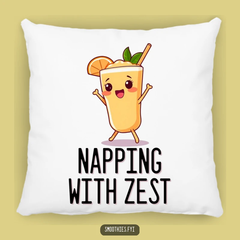 Funny Grapefruit Smoothie Shimmy Pillow: Soft Cartoon Character Cushion for Joy