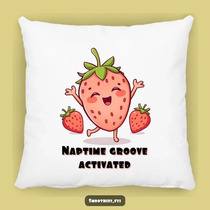 Funny Strawberry Dance Pillow: Cozy Comfort with a Side of Silliness