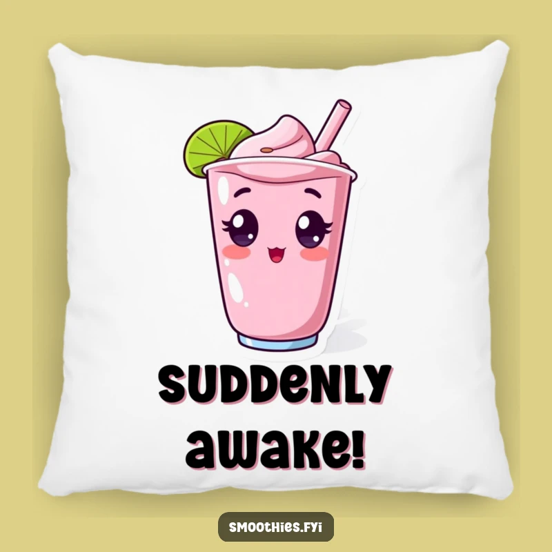 Funny Kawaii Smoothie Surprise Pillow - Cozy Comfort for the Astonished