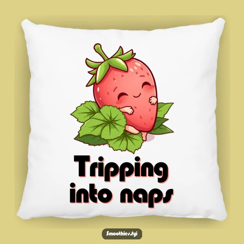 Funny Kawaii Strawberry Pillow - Cozy & Adorable Comfort