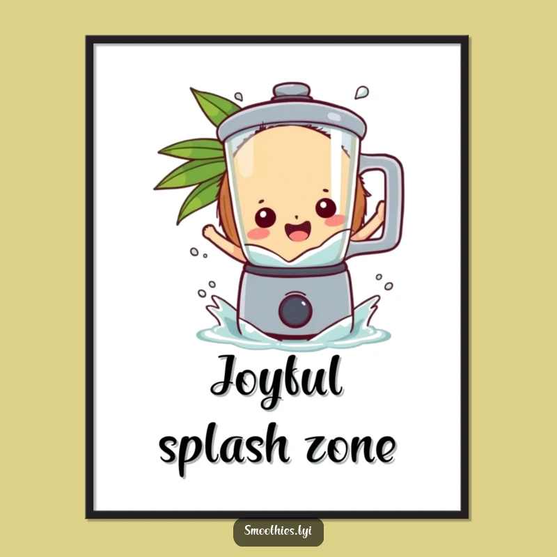 Funny Coconut Blender Digital Art - Instant Tropical Vibes