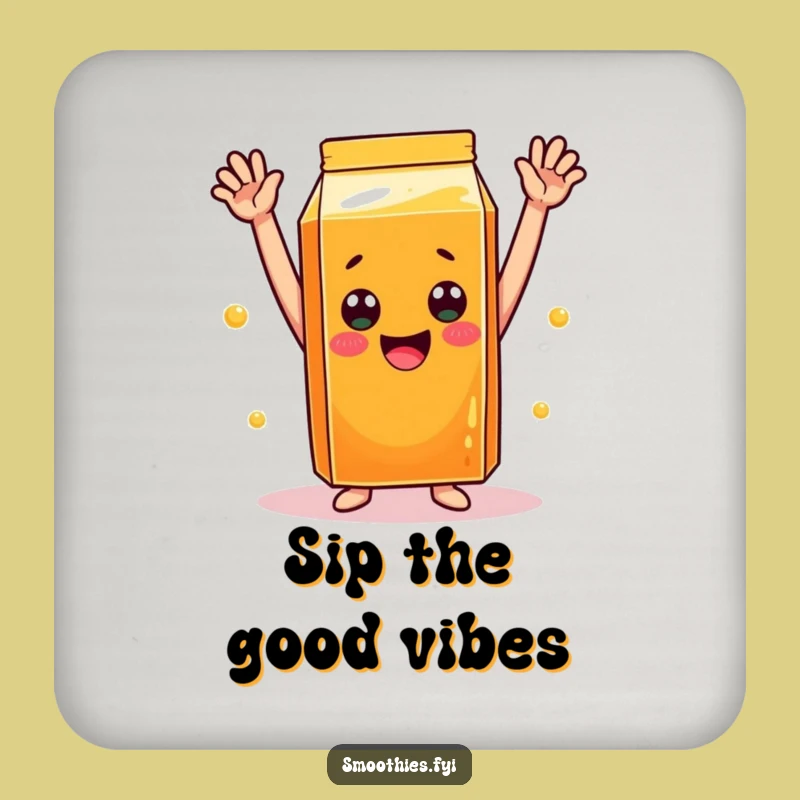 Funny OJ Celebration Coaster: Cheerful Surface Protector for Joyful Gatherings