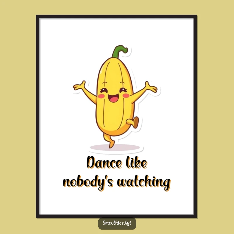 Funny Banana Dance Poster: Bring Energetic Fun to Your Walls