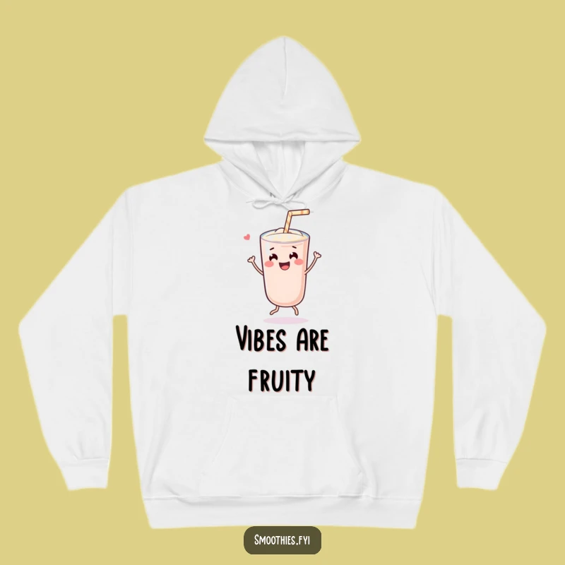 Cozy Funny Dancing Kawaii Smoothie Hoodie: Dance Through Your Day Warmly