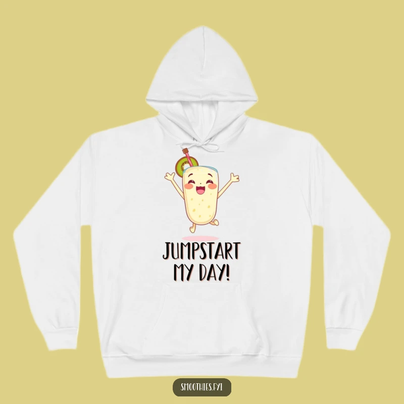 Cozy Funny Kiwi Smoothie Hoodie: Warm Excited Glee Wear