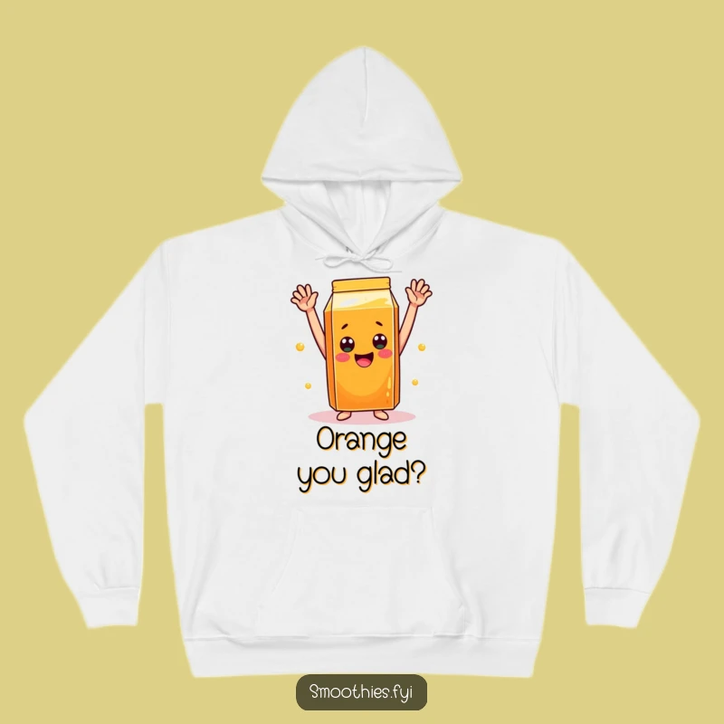 Cozy Funny OJ Celebration Hoodie: Cheerful Carton Apparel for Warm Joy