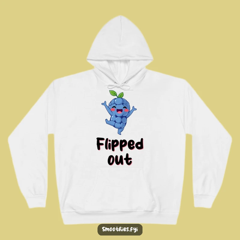 Funny Blueberry Handstand Hoodie: Cozy Inversion Comfort, A Warm Funny Hoodie for Playful Spirits