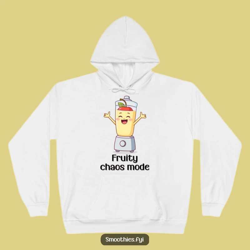 Funny Apple Smoothie Hoodie: Stay Cozy with this Hilarious Blender Buddy!